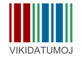 Wikidata transparent logo with text (SVG, [eo] Esperanto)