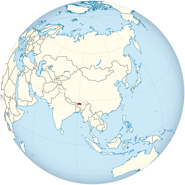 File:Bhutan on the globe (Asia centered).svg