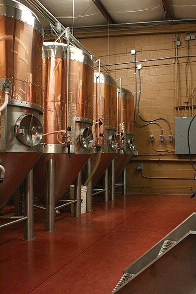 File:2009-02-20 Fermenters at LoneRider Brewery.jpg