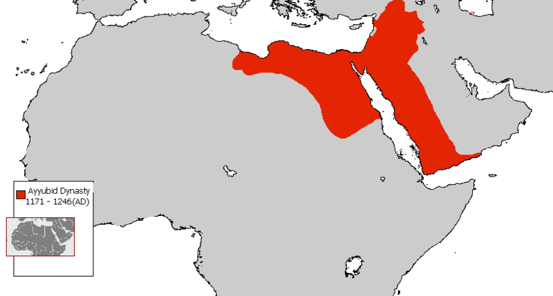 File:Ayyubid Dynasty 1171 - 1246(AD).png