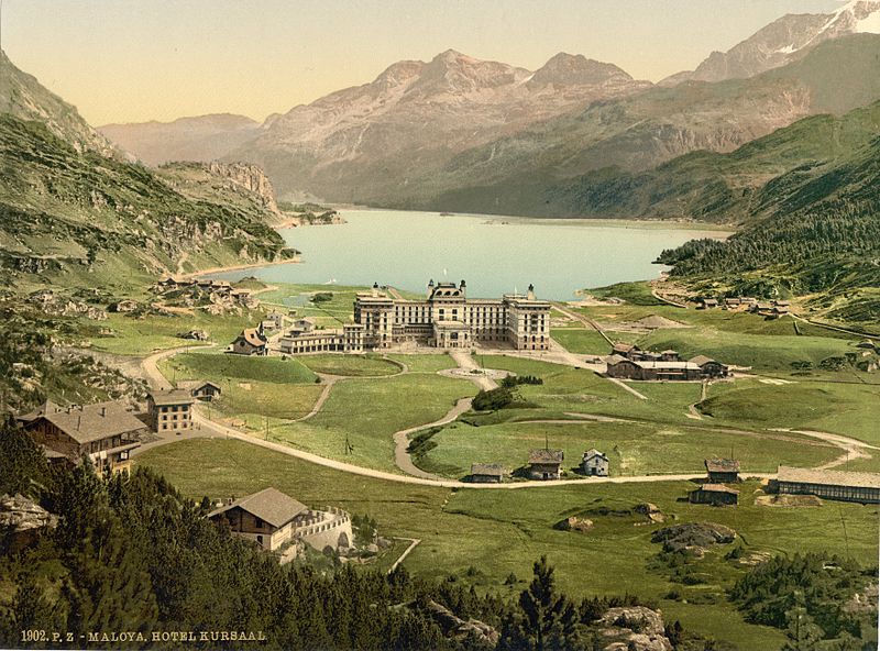 File:Oberes Engadin Maloja und Silsersee um 1900.jpg