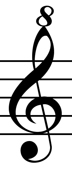 File:Violinschluessel-oktaviert.png