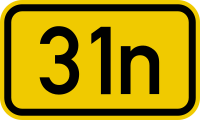 File:Bundesstraße 31n number.svg