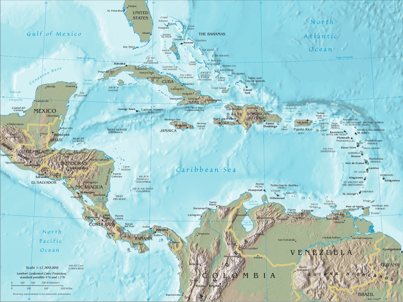 File:CIA map Central America & Caribbean.png