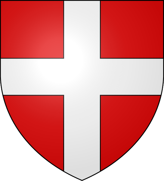 File:Blason de gueules à la croix d'argent.svg