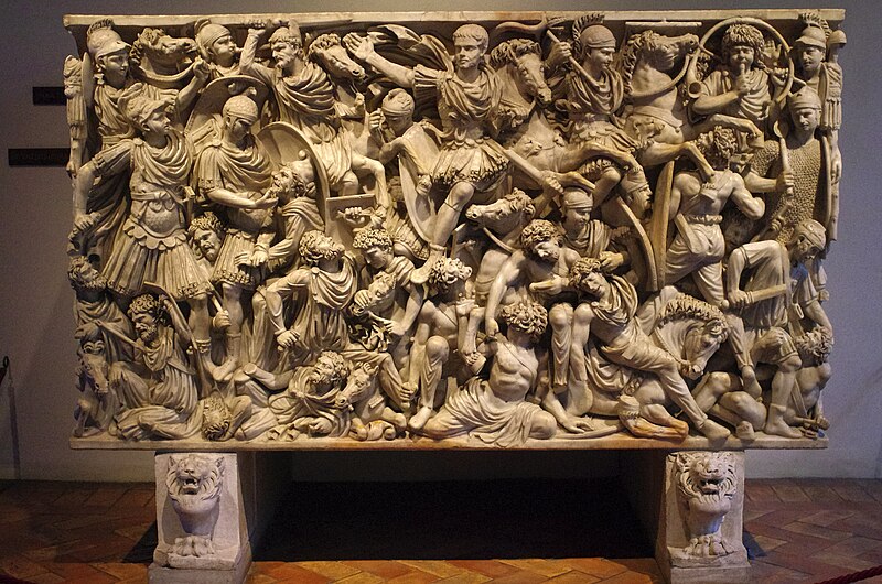 File:10 2023 - Palazzo Altemps, Roma, Lazio, 00186, Italia - Sarcofago Grande Ludovisi (Grande Ludovisi sarcophagus) - Arte Romana - Photo Paolo Villa FO232047 ombre gimp bis.jpg