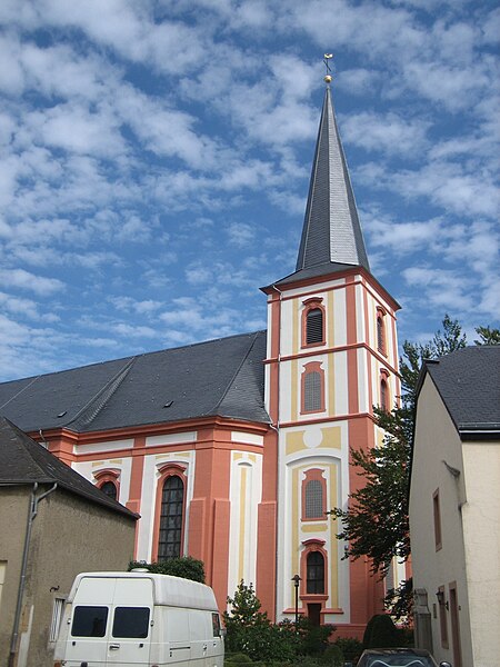 File:Church Junglinster clock tower 2011-08.jpg