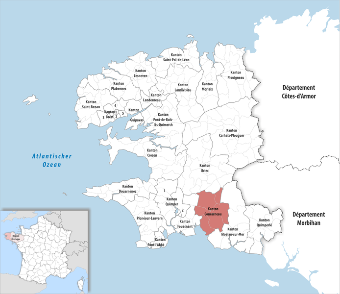 File:Locator map of Kanton Concarneau.png