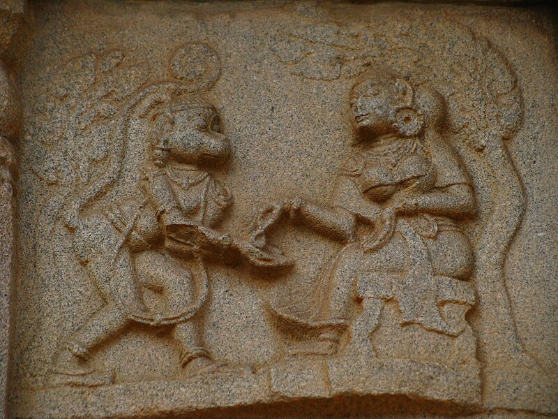 File:Hanuman taking Sita's ring.jpg