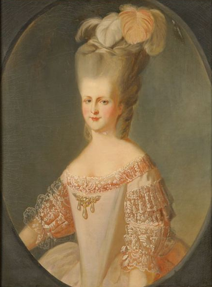 File:Louise Marie Adélaïde de Bourbon in the early 1780s while Duchess of Chartres by Auguste de Chatillon.png