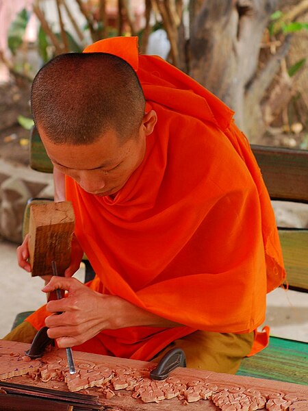 File:Wood carving, Laos.jpg