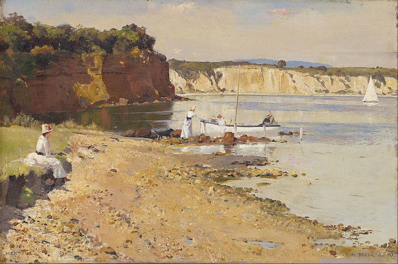 File:Tom Roberts - Slumbering sea, Mentone - Google Art Project.jpg