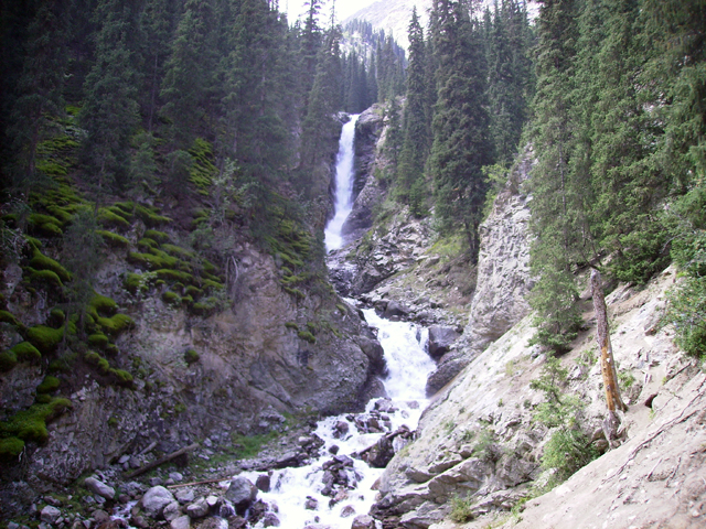 File:Kyrgyzstan Barskaun Waterfall 001.jpg