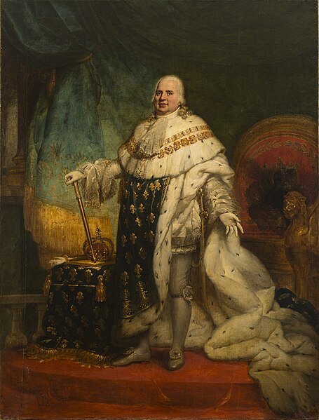 File:Guérin - Louis XVIII of France in Coronation Robes.jpg