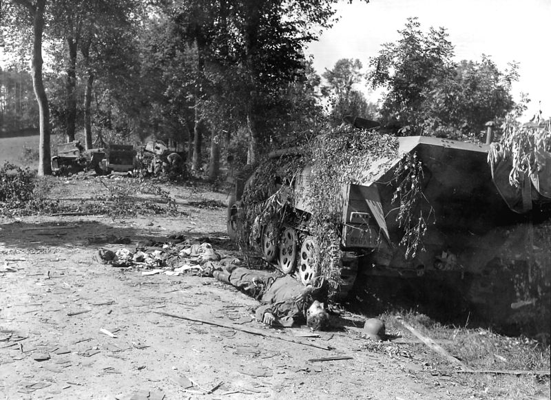 File:Battle of Mortain - Devastated German Tank.jpg