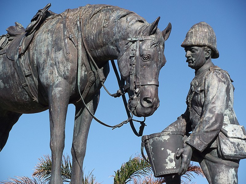 File:Close-up of the Horse Memorial, Port Elizabeth, South Africa.jpg