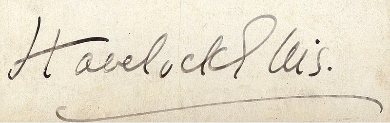 File:Signature of Havelock Ellis (1859-1939), Psychologist and Biologist (2575987702) (cropped).jpg