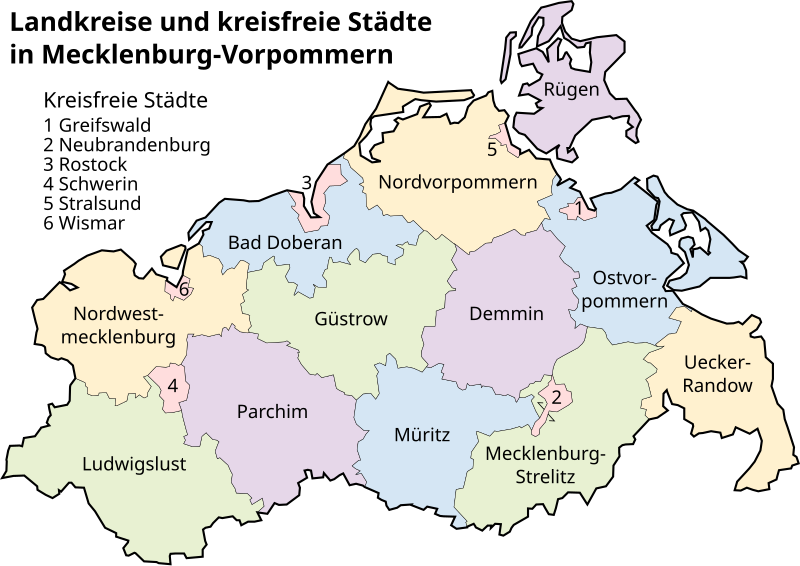 File:Landkreise Mecklenburg-Vorpommern.svg