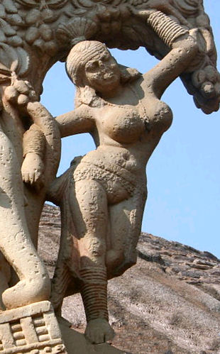 File:Yakshini Sanchi Stupa 1 Eastern Gateway.jpg