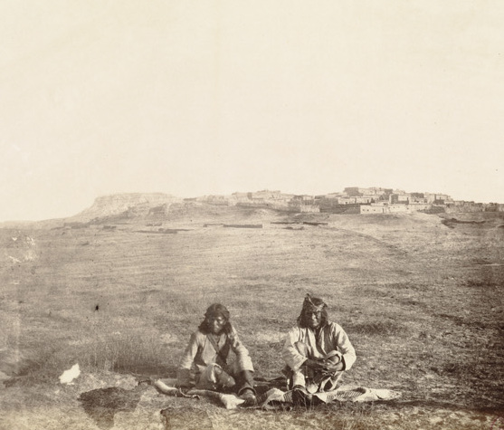 File:Ancient Pueblo Town of Zuni, Western New Mexico (cropped).jpg