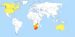 Verspreiding van Afrikaans in die wêreld