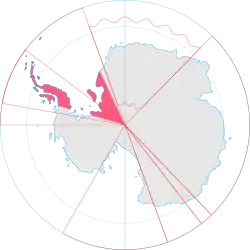 Ligging van Argentyns-Antarktika