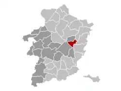 Ligging van As in die provinsie Limburg