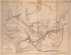 Ligging of Senegambië en Niger