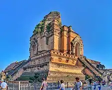 Van 1468 tot 1552 was dit in Wat Chedi Luang, Chiang Mai.