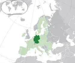 Ligging van Duitsland