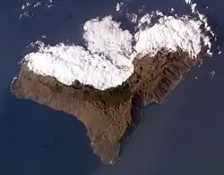 Nasa-Satellietbeeld van El Hierro