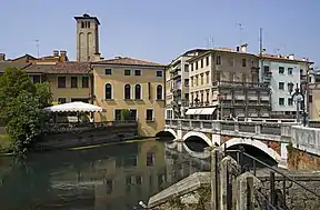 Die brug Ponte San Martino oor die Silerivier