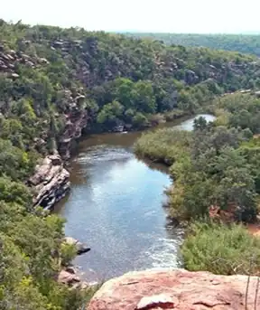 Lephalalarivierkloof in die Lapalalawildernis, Waterberg