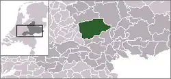 Ligging van Ede-munisipaliteit in Gelderland