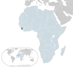 Ligging van Sierra Leone