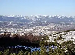 Magadan gesien vanaf die plaaslike berge