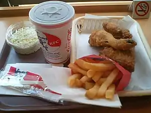 'n Tipiese KFC-maaltyd