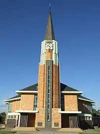 Ds. J.P.H. Steyn het die hoeksteen van die NG kerk Petrus Steyn op 23 Mei 1946 gelê; daarom is dit moontlik dat Geurt Geers ook daaraan kon gewerk het. Hy is in Februarie die jaar vantevore oorlede. Die gebou is einde 1947 ingewy.