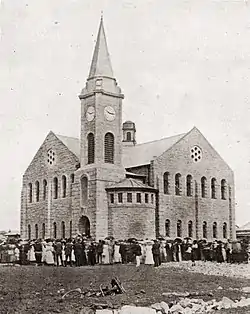 Die NG kerk Boksburg, ingewy op 26 Oktober 1912.