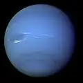 Voyager 2-foto van Neptunus.