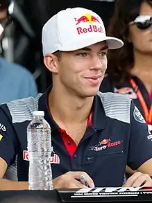 Pierre Gasly in Maleisië, 2017