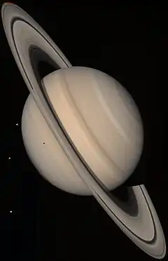 Voyager 2 nader Saturnus.