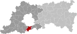 Ligging van Rhode-Saint-Genèse in die provinsie Vlaams-Brabant