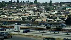 Die N1-snelpad in Soweto