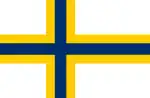 Nieamptelike vlag van die Finssprekende minderheid in Swede