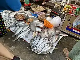 ’n Nat mark in Chinatown van Yangon.