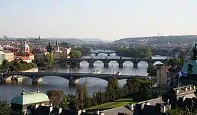 Die Moldau in Praag.