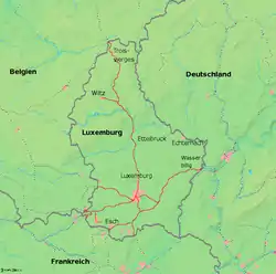 Current cross-border railway network