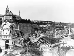 Fortress of Luxembourg prior to demolition in 1867