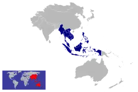 Situación de l'Asociación de Nacions d'o Sudeste Asiatico